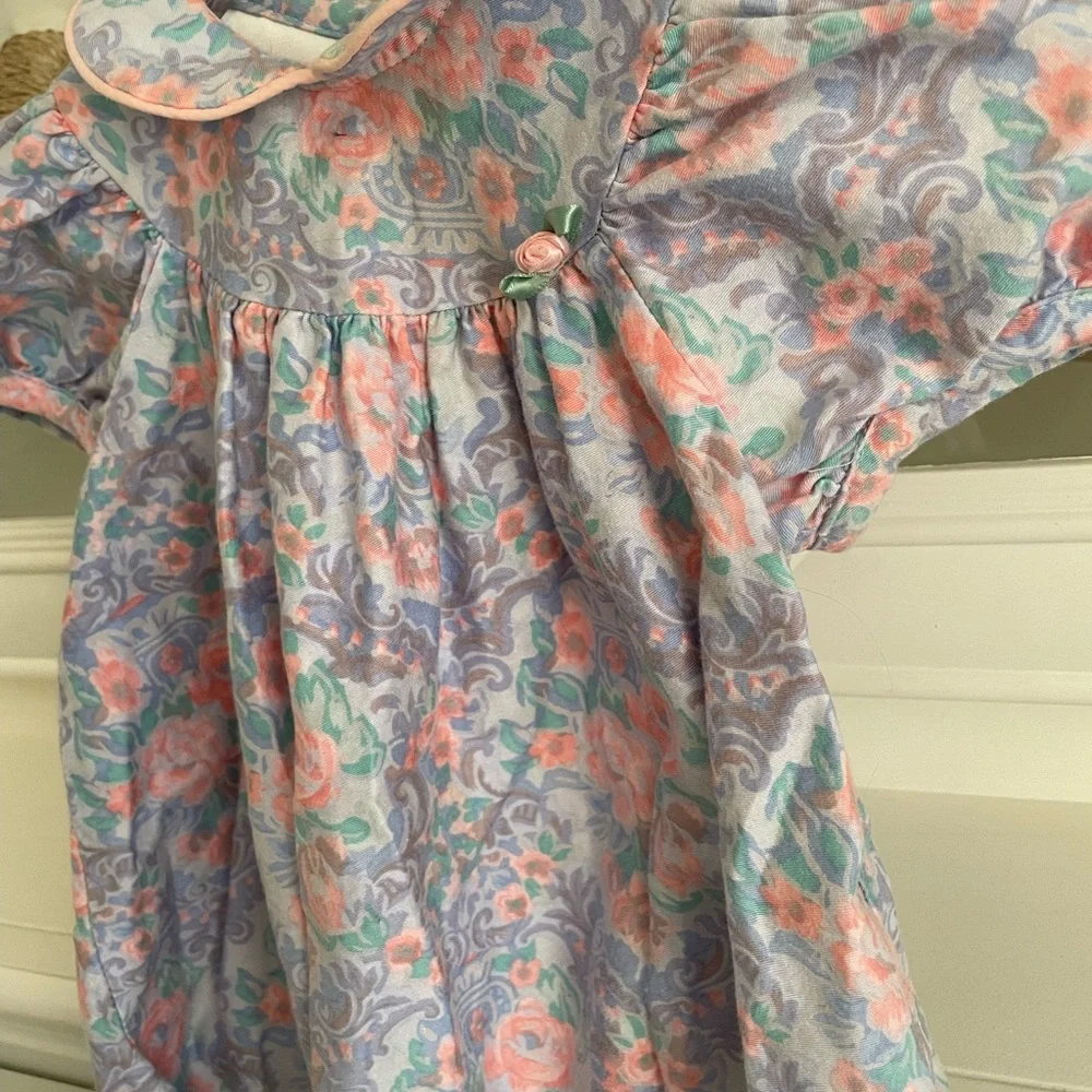 Boutique Heirloom Floral Bubble Romper – Classic Vintage Style